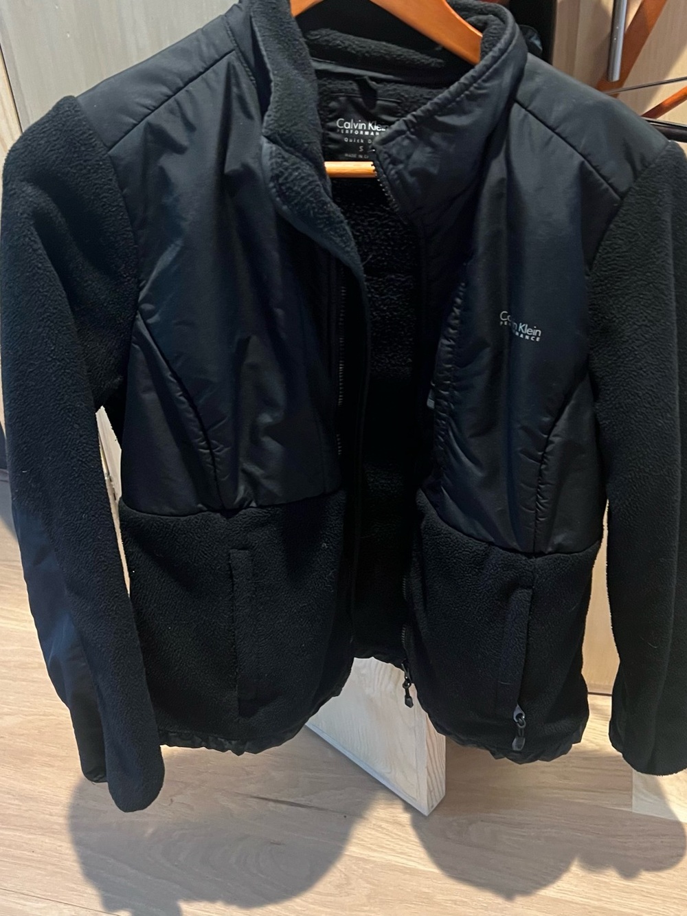 Calvin Klein S women’s Black Fleece Jacket